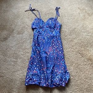 Women’s XS blue and red sun dress